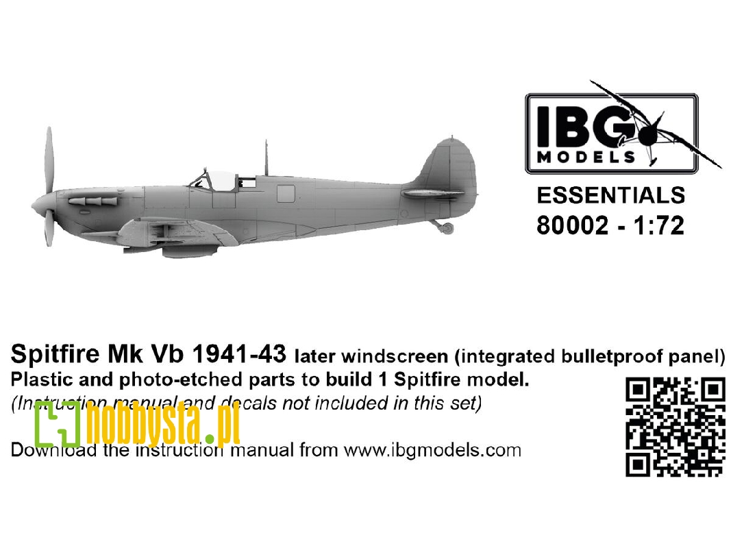 Supermarine Spitfire Mk.Vb (1941-1943) - Later Windscreen (Integrated Bulletproof Panel) - zdjęcie 1
