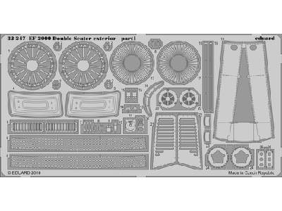  EF 2000 Two-seater exterior 1/32 - Trumpeter - blaszki - zdjęcie 1