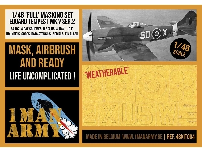 Hawker Tempest Mk.V Series 2 - Full Masking Set (For Eduard Kits) - zdjęcie 1