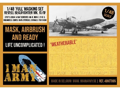 Bristol Beaufighter Mk.Vi / Mk.If - Full Masking Set (For Revell Kits) - zdjęcie 1