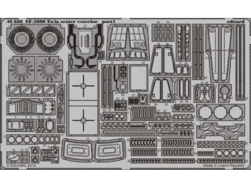  EF-2000 Two-seater exterior 1/48 - Revell - blaszki - zdjęcie 1