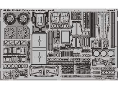  EF-2000 Two-seater exterior 1/48 - Revell - blaszki - zdjęcie 2