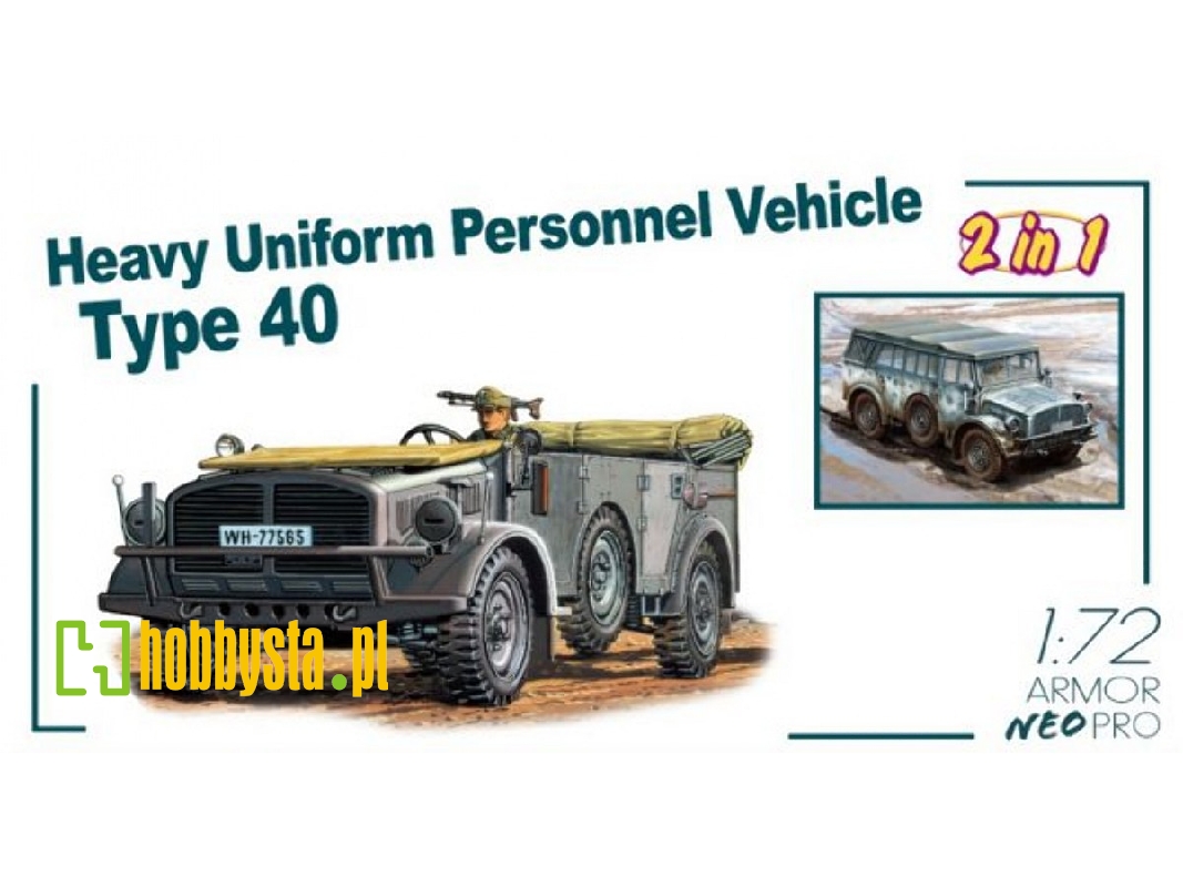 Heavy Uniform Personnel Vehicle Type 40 With 3d-printing Parts (New) - zdjęcie 1