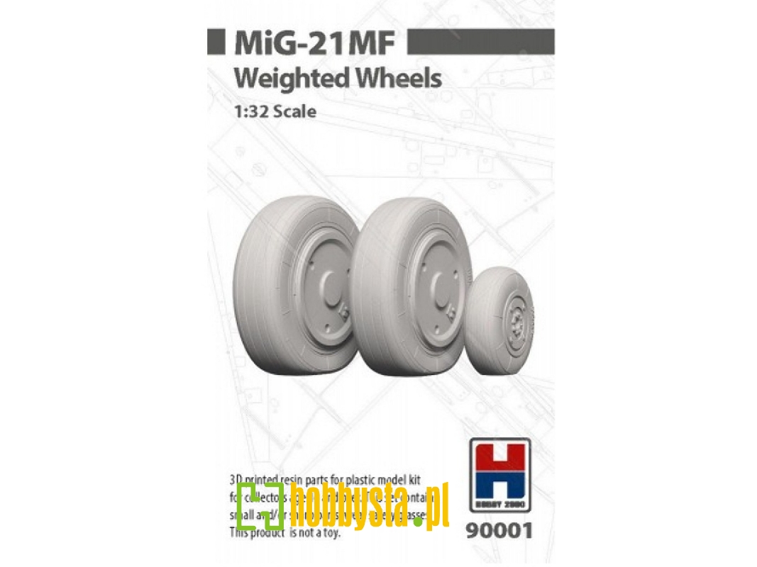 Mig-21 Mf - Weighted Wheels (3d-printed) - zdjęcie 1