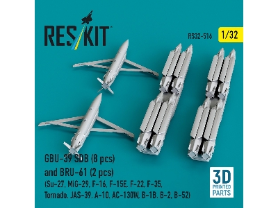 Gbu-39 Sdb (8 Pcs) And Bru-61 (2 Pcs / 3-d Printed) - zdjęcie 1
