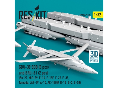 Gbu-39 Sdb (8 Pcs) And Bru-61 (2 Pcs / 3-d Printed) - zdjęcie 2