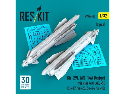Kh-29l (As-14a Kedge) Missiles With Aku-58 (2 Pcs / 3-d Printed) - zdjęcie 2