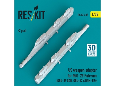 Us Weapon Adapter For Mig-29 Fulcrum (2 Pcs / 3-d Printed) - zdjęcie 1