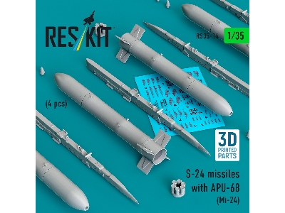 S-24 Missiles With Apu-68 (4 Pcs / 3-d Printed) - zdjęcie 2