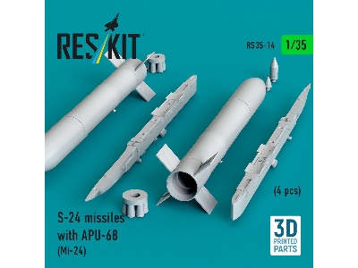 S-24 Missiles With Apu-68 (4 Pcs / 3-d Printed) - zdjęcie 4