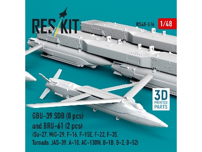 Gbu-39 Sdb (8 Pcs) And Bru-61 (2 Pcs / 3-d Printed) - zdjęcie 1