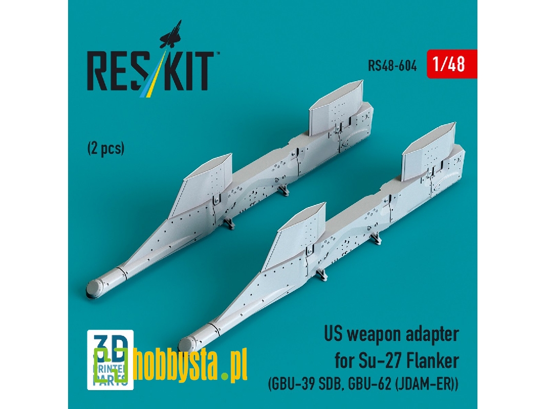 Us Weapon Adapter For Su-27 Flanker (2 Pcs / 3d-printed) - zdjęcie 1