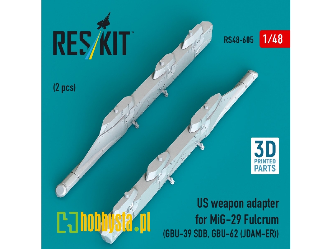 Us Weapon Adapter For Mig-29 Fulcrum (2 Pcs / 3d-printed) - zdjęcie 1