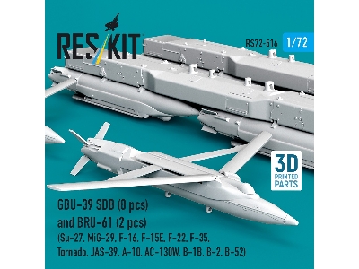 Gbu-39 Sdb (8 Pcs) And Bru-61 (2 Pcs / 3-d Printed) - zdjęcie 1