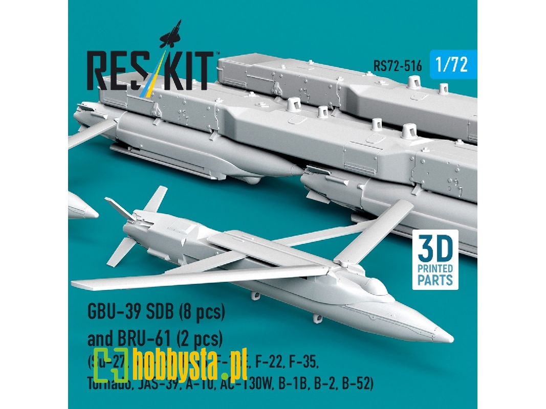 Gbu-39 Sdb (8 Pcs) And Bru-61 (2 Pcs / 3-d Printed) - zdjęcie 1