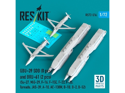 Gbu-39 Sdb (8 Pcs) And Bru-61 (2 Pcs / 3-d Printed) - zdjęcie 2