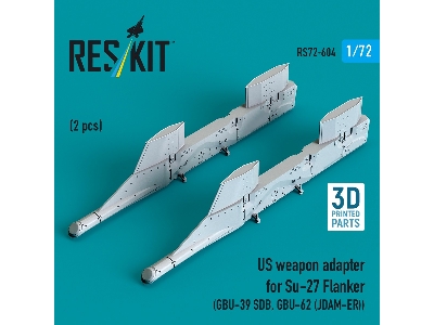 Us Weapon Adapter For Su-27 Flanker (2 Pcs / 3d-printed) - zdjęcie 1