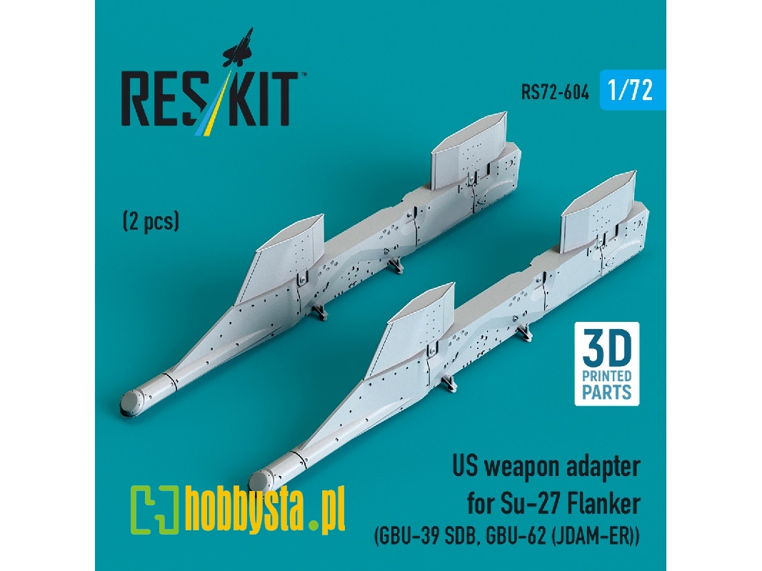 Us Weapon Adapter For Su-27 Flanker (2 Pcs / 3d-printed) - zdjęcie 1