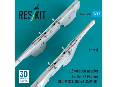Us Weapon Adapter For Su-27 Flanker (2 Pcs / 3d-printed) - zdjęcie 3