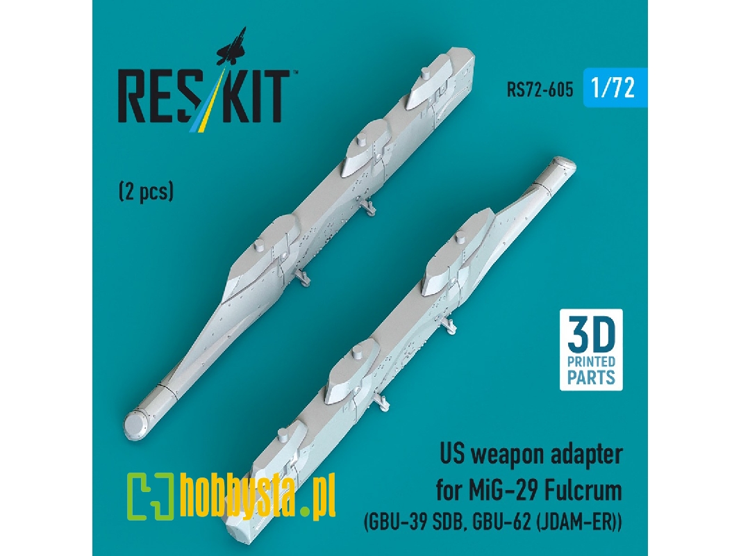 Us Weapon Adapter For Mig-29 Fulcrum (2 Pcs / 3d-printed) - zdjęcie 1