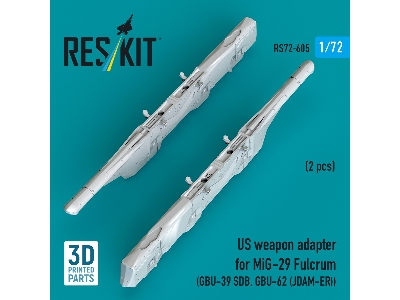 Us Weapon Adapter For Mig-29 Fulcrum (2 Pcs / 3d-printed) - zdjęcie 3
