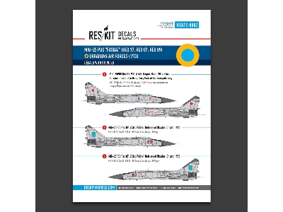 Mig-25 Pds Foxbat - Ukrainian Air Forces (Decals With Stencils) - zdjęcie 1