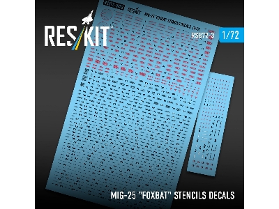 Mig-25 Foxbat - Stencils Decals - zdjęcie 2
