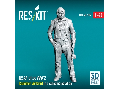 Usaf Ww2 Pilot  (Summer Uniform) In Standing Position (3d-printed) - zdjęcie 2
