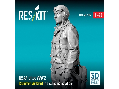 Usaf Ww2 Pilot  (Summer Uniform) In Standing Position (3d-printed) - zdjęcie 3