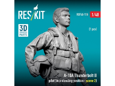 Fairchild A-10 A Thunderbolt Ii - Pilot In Standing Position Scene 2 (1 Figure / 3d-printed) - zdjęcie 1