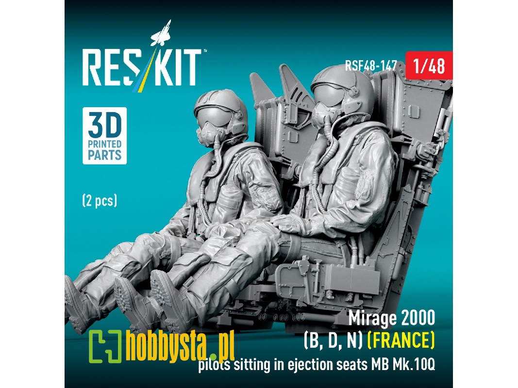 Dassault Mirage 2000 B / D / N - French Pilots Sitting In Ejection Seats Mb Mk.10q (2 Pcs / 3d Printed) - zdjęcie 1