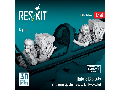 Dassault Rafale B - 3d-printed Pilots Sitting In Ejection Seats (For Revell / 2 Pcs) - zdjęcie 2