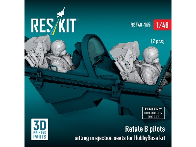Dassault Rafale B - 3d-printed Pilots Sitting In Ejection Seats (For Hobby Boss Kits / 2 Pcs) - zdjęcie 3