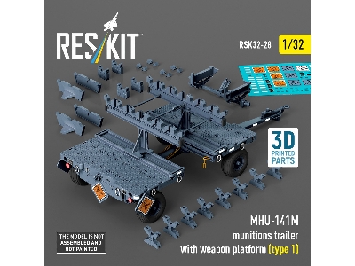 Mhu-141m Munitions Trailer With Weapon Platform Type 1 (3d-printed) - zdjęcie 1