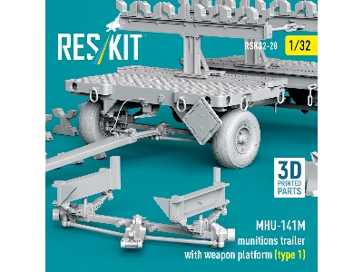 Mhu-141m Munitions Trailer With Weapon Platform Type 1 (3d-printed) - zdjęcie 3