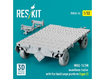 Mhu-141m Munitions Trailer With Flat Bed / Cargo Platform Type 2 (3d-printed) - zdjęcie 1