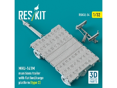 Mhu-141m Munitions Trailer With Flat Bed / Cargo Platform Type 2 (3d-printed) - zdjęcie 3