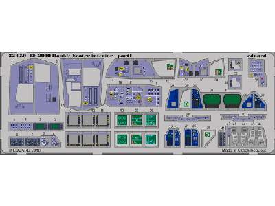  EF 2000 Two-seater interior S. A. 1/32 - Trumpeter - blaszki - zdjęcie 1