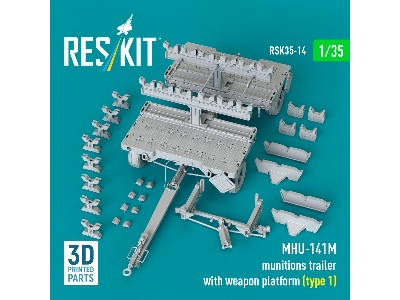 Mhu-141m Munitions Trailer With Weapon Platform Type 1 (3d-printed) - zdjęcie 1