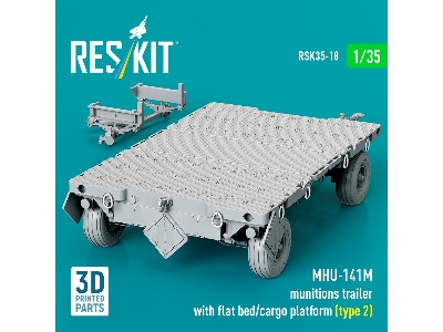 Mhu-141m Munitions Trailer With Flat Bed / Cargo Platform Type 2 (3d-printed) - zdjęcie 1