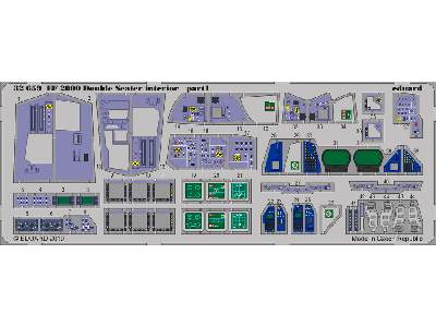  EF 2000 Two-seater interior S. A. 1/32 - Trumpeter - blaszki - zdjęcie 2