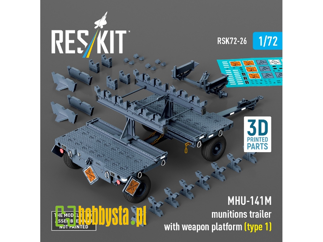 Mhu-141m Munitions Trailer With Weapon Platform Type 1 (3d-printed) - zdjęcie 1