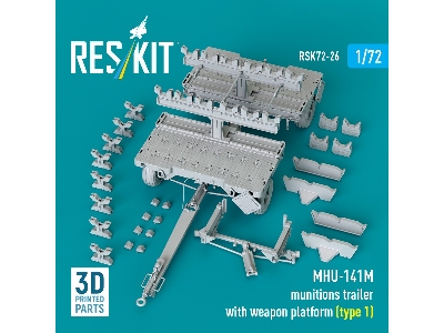 Mhu-141m Munitions Trailer With Weapon Platform Type 1 (3d-printed) - zdjęcie 2