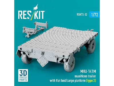Mhu-141m Munitions Trailer With Flat Bed / Cargo Platform Type 2 (3d-printed) - zdjęcie 2