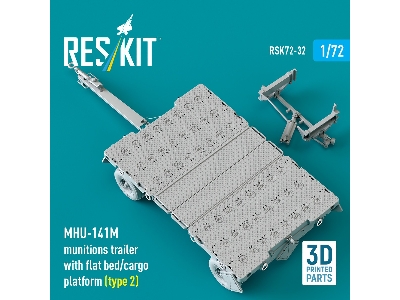Mhu-141m Munitions Trailer With Flat Bed / Cargo Platform Type 2 (3d-printed) - zdjęcie 3