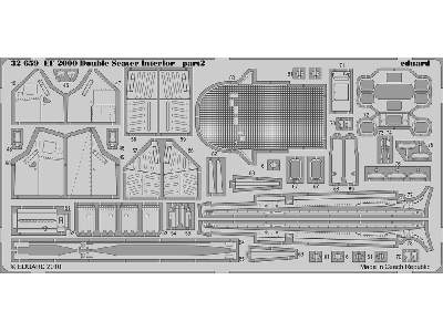  EF 2000 Two-seater interior S. A. 1/32 - Trumpeter - blaszki - zdjęcie 3