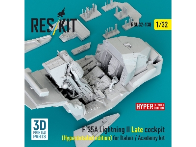 F-35 A Lightning Ii - Late Cockpit Hyperdetailed Edition (For Italeri And Academy Kits / 3d Printed) - zdjęcie 2