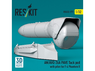An/Avq-26a Pave Tack Pod With Pylon For F-4 Phantom Ii (3d Printed) - zdjęcie 1