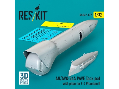 An/Avq-26a Pave Tack Pod With Pylon For F-4 Phantom Ii (3d Printed) - zdjęcie 2