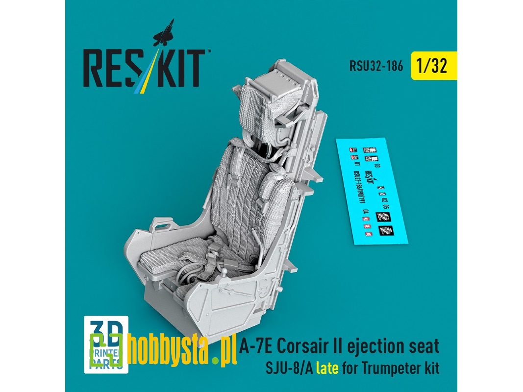 Ltv A-7 E Corsair Ii - Ejection Seat Sju-8/A Late (3d-printed / For Trumpeter Kits) - zdjęcie 1